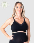 HOTMILK US CARESS SEAMFREE BAMBOO BLACK FULL CUP MATERNITY AND NURSING BRA - WIREFREE