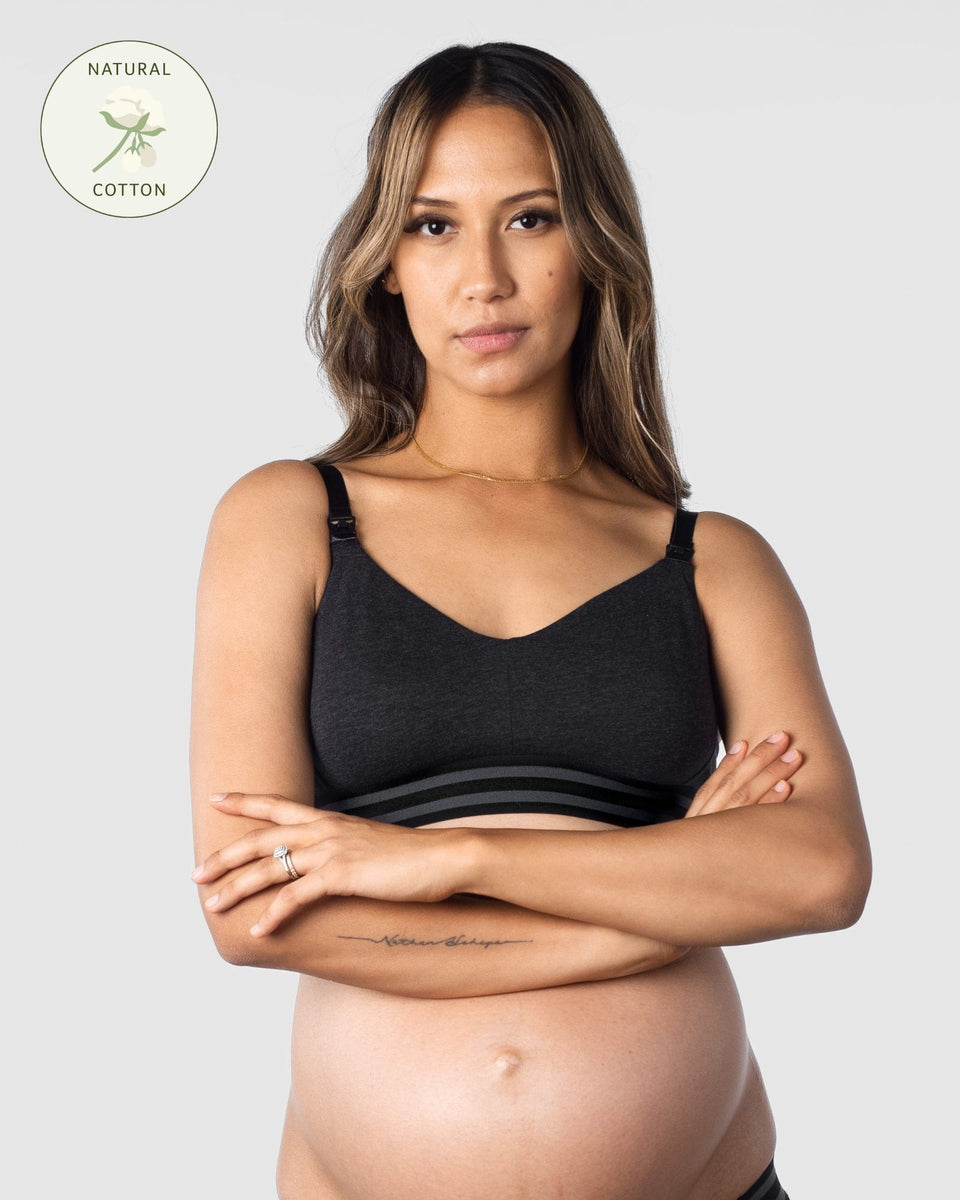 Clovia Black Padded Non-Wired Full Figure Cami-Style Maternity Feeding  Nursing Bra