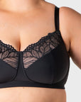 Luxe Wirefree Full Cup Bra - Black