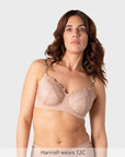 Refined Flexiwire Bra Cashmere — lifestyle shot showing lace detail and smooth finish — Hotmilk Evolve