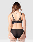 Warrior 2.0 Bikini Brief Black — back view — Hotmilk Lingerie