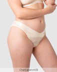Warrior 2.0 Bikini Brief in Ivory — maternity and nursing bikini brief — Hotmilk Lingerie