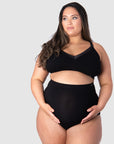 HOTMILK US CARESS SEAMFREE BAMBOO BLACK FULL CUP MATERNITY AND NURSING BRA - WIREFREE