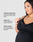 DREAM NIGHTIE BLACK MULTIFIT FULL CUP