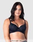 Forever Yours Flexiwire Contour Nursing Bra in Black