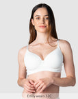 Forever Yours Contour T-shirt Nursing Bra in White