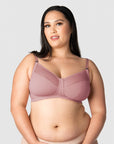 HOTMILK COM LUNAR ECLIPSE ANTIQUE ROSE NURSING BREASTFEEDING MATERNITY BRA - WIREFREE