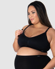 HOTMILK US MY NECESSITY BLACK MULTIFIT FULL CUP - WIREFREE MATERNITY AND NURSING BRA