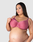 HOTMILK US OBSESSION ROSE CONTOUR NURSING MATERNITY BRA - FLEXI UNDERWIRE