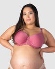 HOTMILK US OBSESSION ROSE CONTOUR NURSING MATERNITY BRA - FLEXI UNDERWIRE