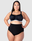 HOTMILK US REACTIVATE SPORTS BLACK NURSING MATERNITY BRA - FLEXI UNDERWIRE