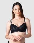 WARRIOR SOFT CUP BLACK MULTIFIT NURSING BRA - WIREFREE