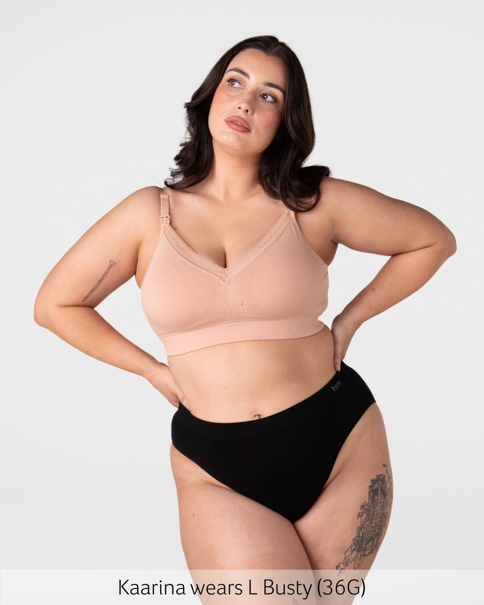 Caress FlexFit Nursing Bra - Cashmere Busty – Hotmilk Lingerie