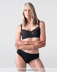 Luxe Wirefree Full Cup Bra - Black