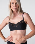 Luxe Wirefree Full Cup Bra - Black
