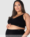 Caress FlexFit Nursing Bra - Black Busty