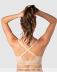 Racerback of Embrace Leakproof T-Shirt Nursing Bra - Frappe