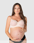 Temptation Lace Nursing Bra - Powder