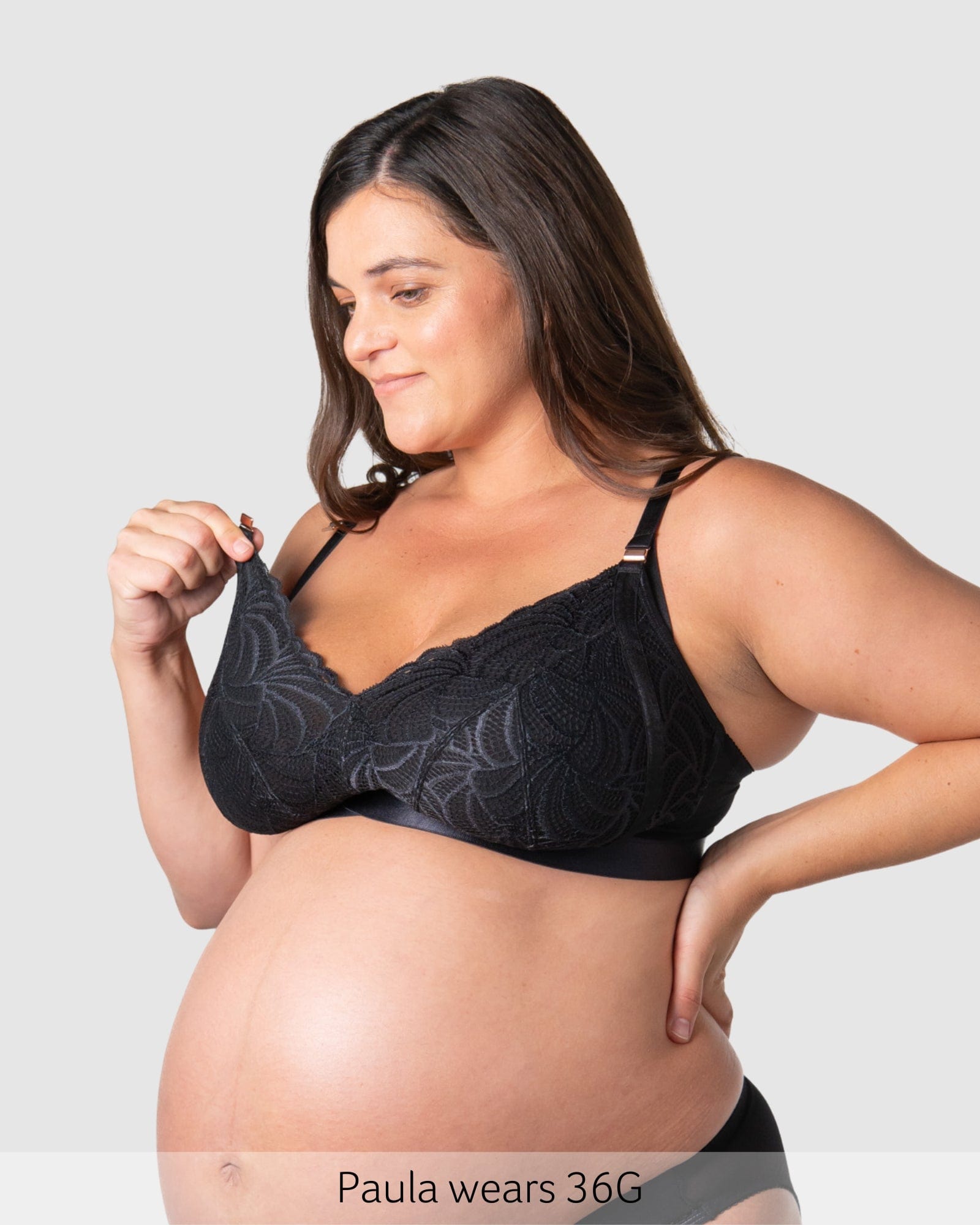 Nursing clip of Warrior 2.0 Multifit Nursing Bra - Black