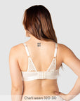 Back of Warrior Multifit Nursing Bra - Ivory
