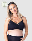 HOTMILK US SERENITY BAMBOO BLACK MULTIFIT NURSING MATERNITY BRA - WIREFREE