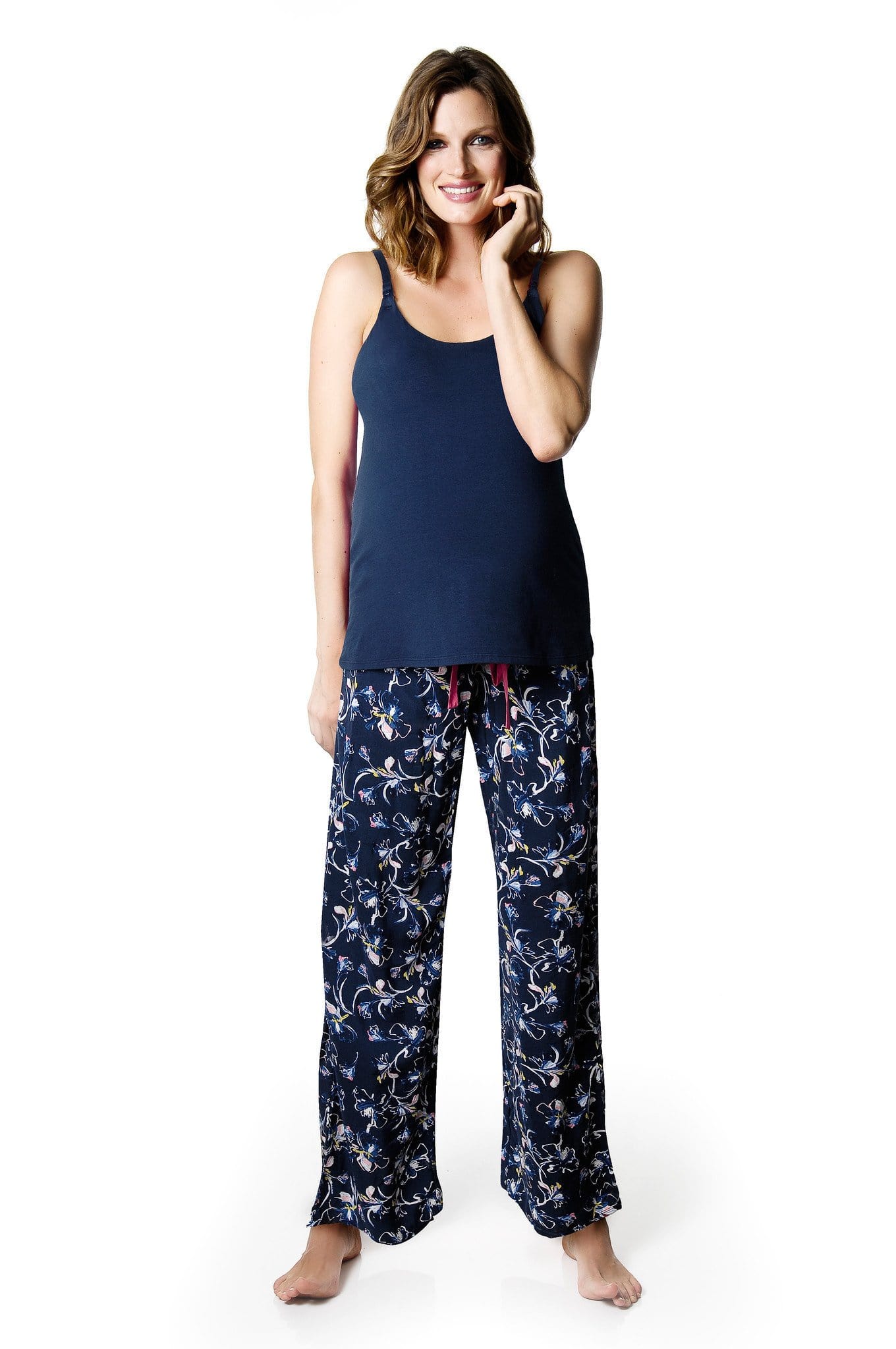 HOTMILK ENIGMA PJ PANTS WITH MY EVERYDAY NAVY CAMI