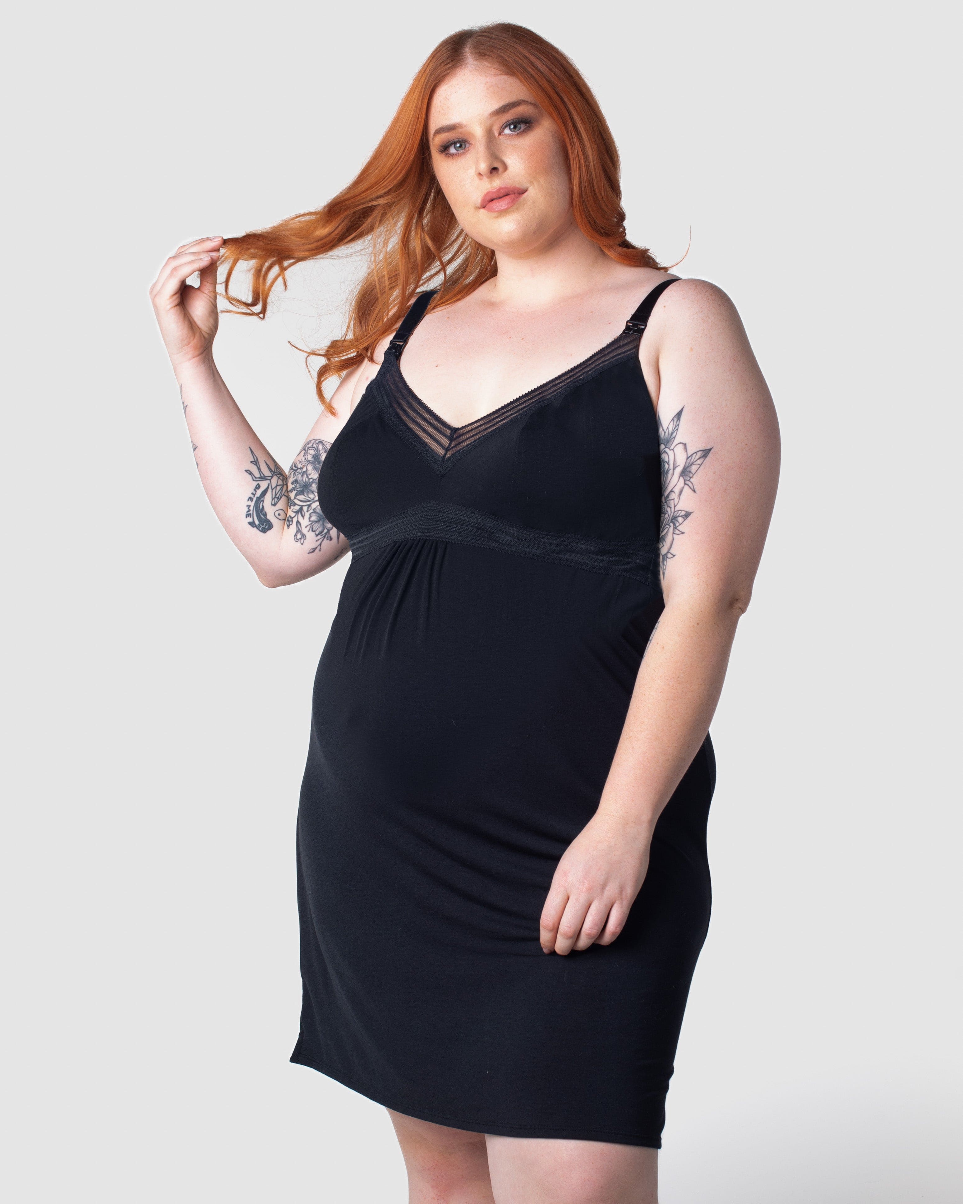 DREAM NIGHTIE BLACK MULTIFIT BUSTY