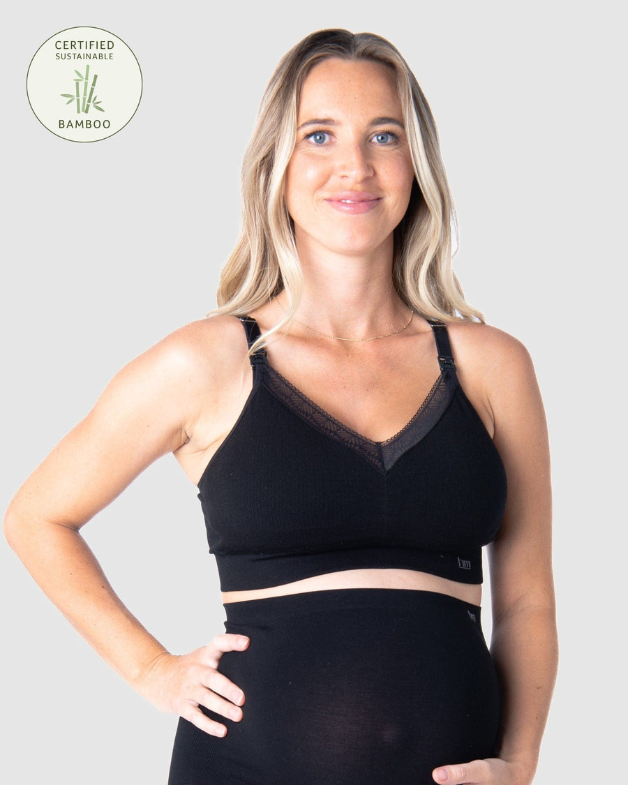 Cadenshae Breastfeeding Racerback Sports Bra - Smoothie Crop (as1, Alpha,  x_s, Regular, Regular, Confetti Black) at  Women's Clothing store