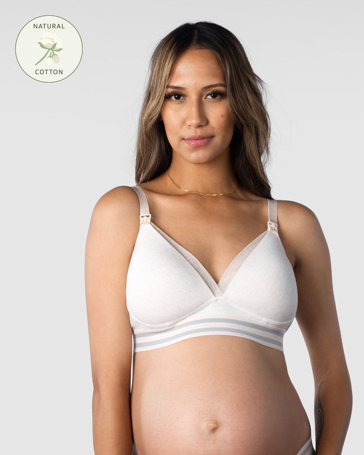 Hotmilk Forever Yours Moulded Foam Maternity Bra Grey Marle BRAFYG