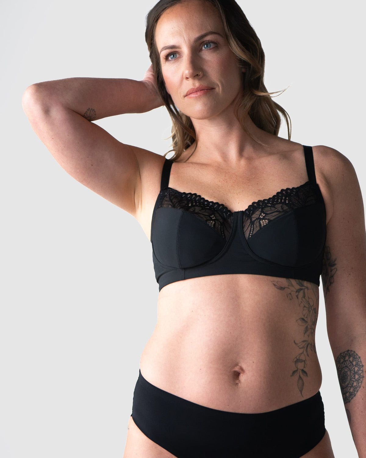 Luxe Wirefree Full Cup Bra - Black