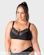 Luxe Wirefree Bra Black — full bust wirefree support — Hotmilk Evolve everyday bra