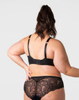 Refined Flexiwire Full Cup Bra Black — plus size fit, full cup lace coverage — Hotmilk Evolve