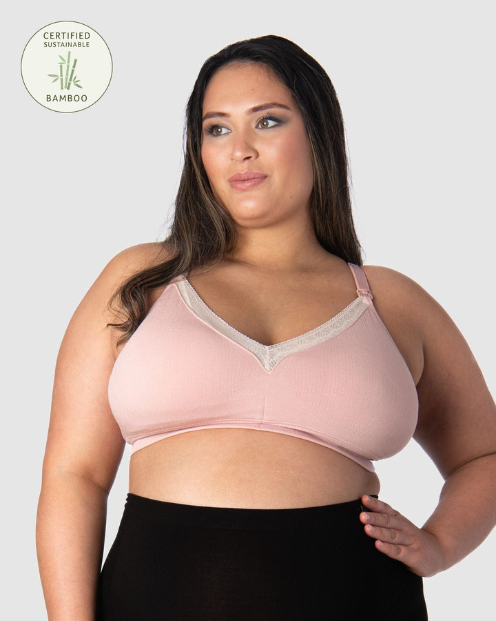 HOTMILK US CARESS SEAMFREE BAMBOO LOTUS FULL CUP NURSING AND MATERNITY BRA - WIREFREE