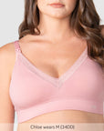caress petal pink nursing bra by hotmilk lingerie