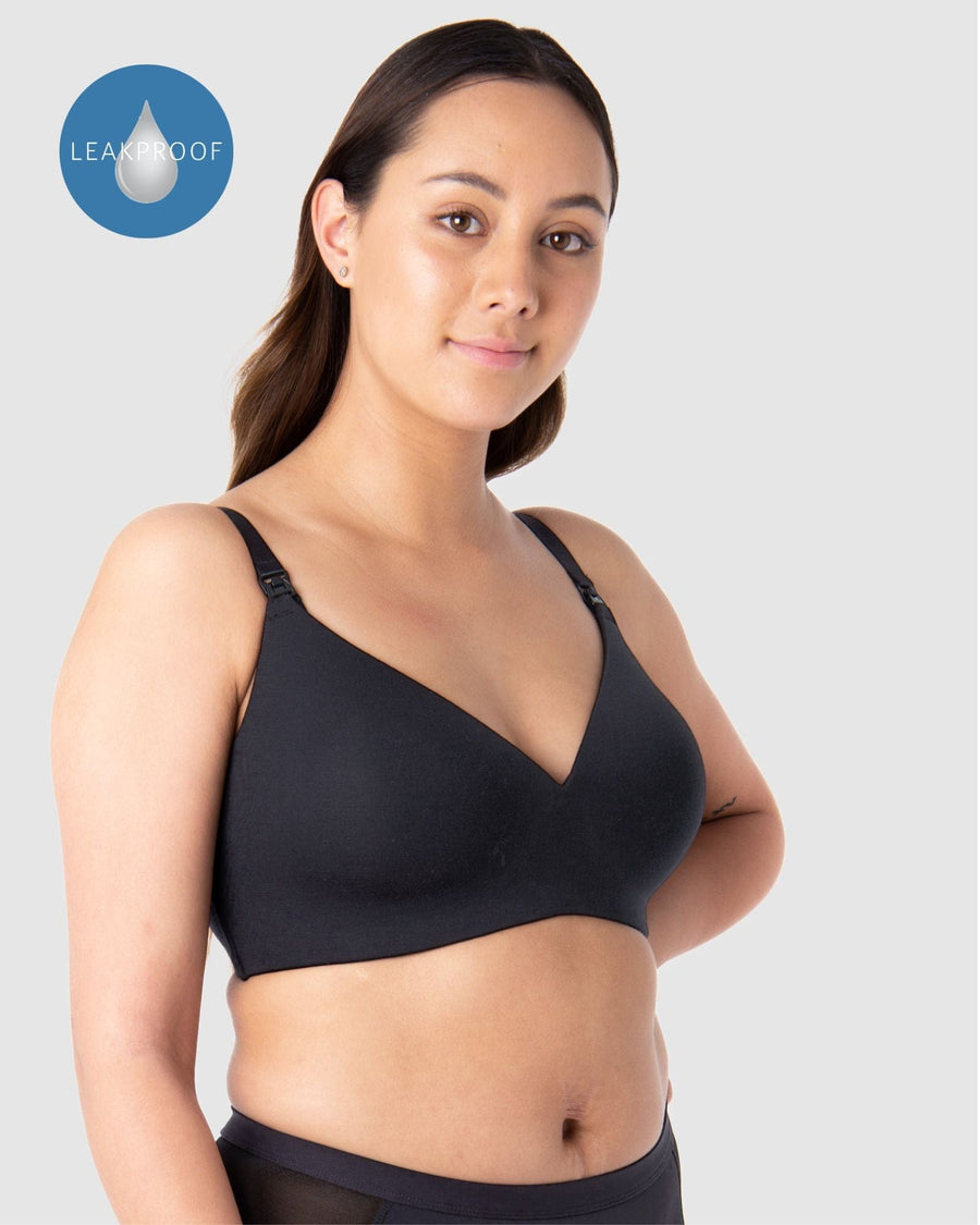 Tatiana, a one-child breastfeeding mother, confidently embraces Hotmilk Lingerie's revolutionary leakproof bra, redefining the classic T-shirt bra. Elevating functionality to a new level, this innovation can absorb up to 15 milliliters of liquid while preserving the coveted silhouette of a great T-shirt bra. Meticulously crafted from soft and eco-friendly bamboo yarn, featuring a leakproof foam cup for lasting freshness, dryness, and confidence