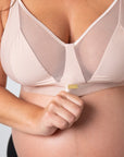 Hotmilk Flawless Cashmere nursing bra — full cup lace fit, side sling support