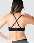 Shoulder Straps worn racerback on Forever Yours Flexiwire Contour Nursing Bra in Black