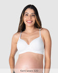 Forever Yours Contour T-shirt Nursing Bra in White