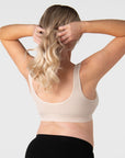 My Comfort Bra Oat — lifestyle shot, soft wirefree everyday bra — Hotmilk Lingerie