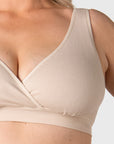 My Comfort FlexFit Bra Oat — side view, wirefree cup with bamboo fabric — Hotmilk Lingerie