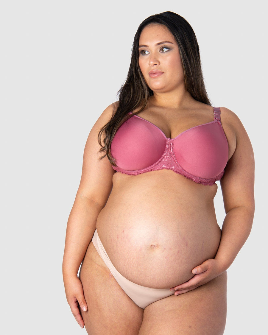 HOTMILK US OBSESSION ROSE CONTOUR NURSING MATERNITY BRA - FLEXI UNDERWIRE