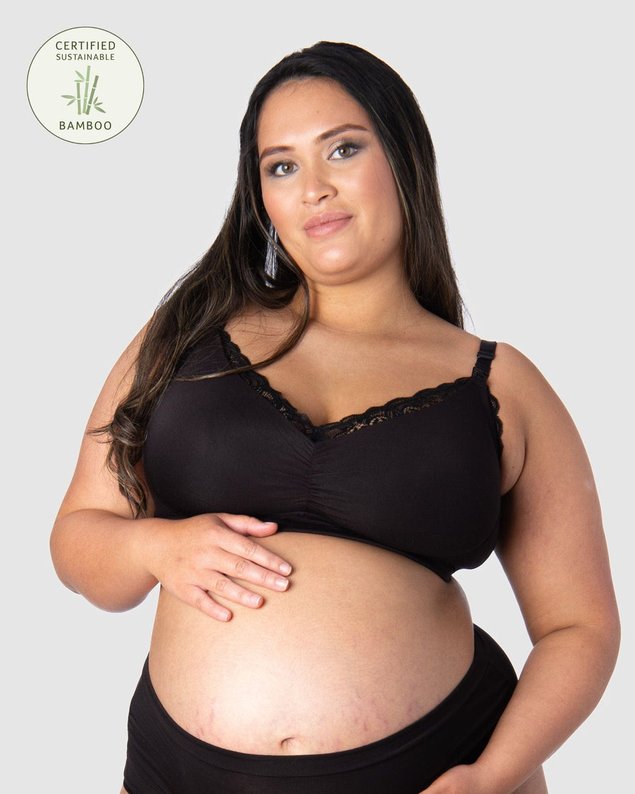 Buy InnerSense Bamboo Cotton Padded Non-Wired Full Coverage Maternity /  Nursing Bra (Pack of 2) - Skin at Rs.1707 online