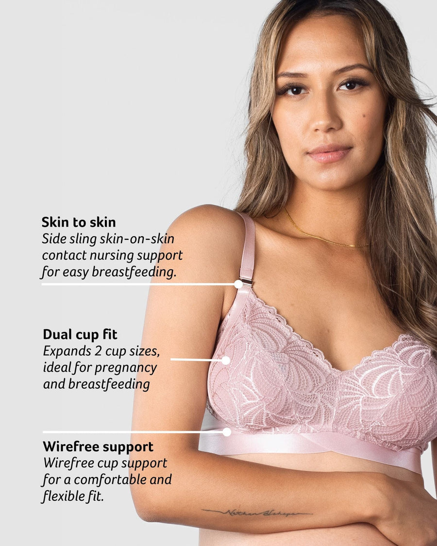 WARRIOR SOFT CUP BLUSH MULTIFIT NURSING BRA - Hotmilk Lingerie