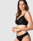 WARRIOR SOFT CUP BLACK MULTIFIT NURSING BRA - WIREFREE