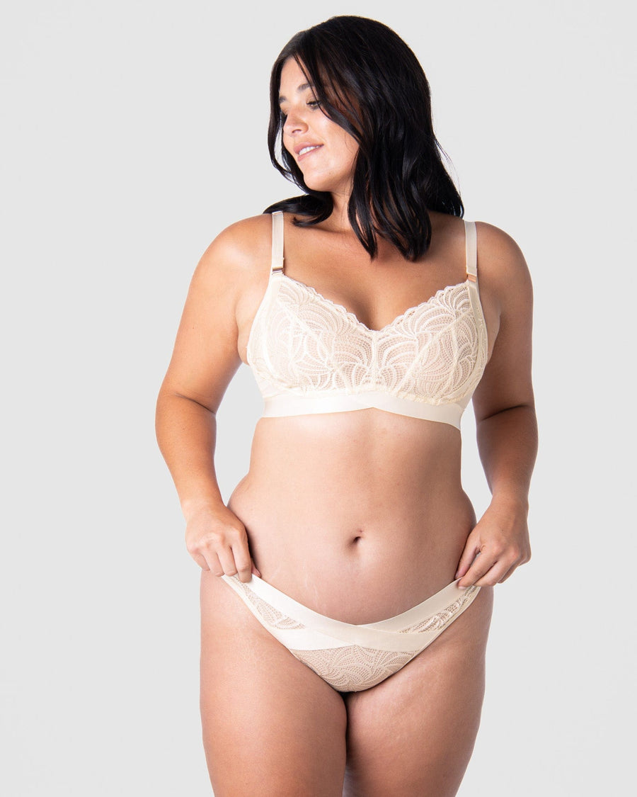 HOTMILK US WARRIOR SOFT CUP IVORY MULTIFIT NURSING MATERNITY BRA - WIREFREE