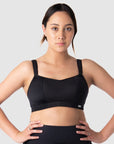 HOTMILK US ZEN SPORTS MATERNITY AND NURSING BRA BLACK - WIREFREE