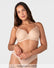 Model wearing the Hotmilk Forever New T-Shirt Nursing Bra in Frappe with matching briefs – full body front view showing flattering silhouette and everyday fit