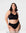 Model wearing the Hotmilk My Everyday FlexFit Nursing Bra in Black Busty – full body front view showing moulded cup silhouette and matching briefs