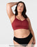 Hotmilk My Necessity 2.0 FlexFit Nursing Bra in Cherry Busty – front view, seamless wirefree nursing bra with extra internal support for fuller busts, cup sizes E–G