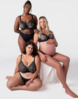Temptation Full Cup Nursing Bra - Black